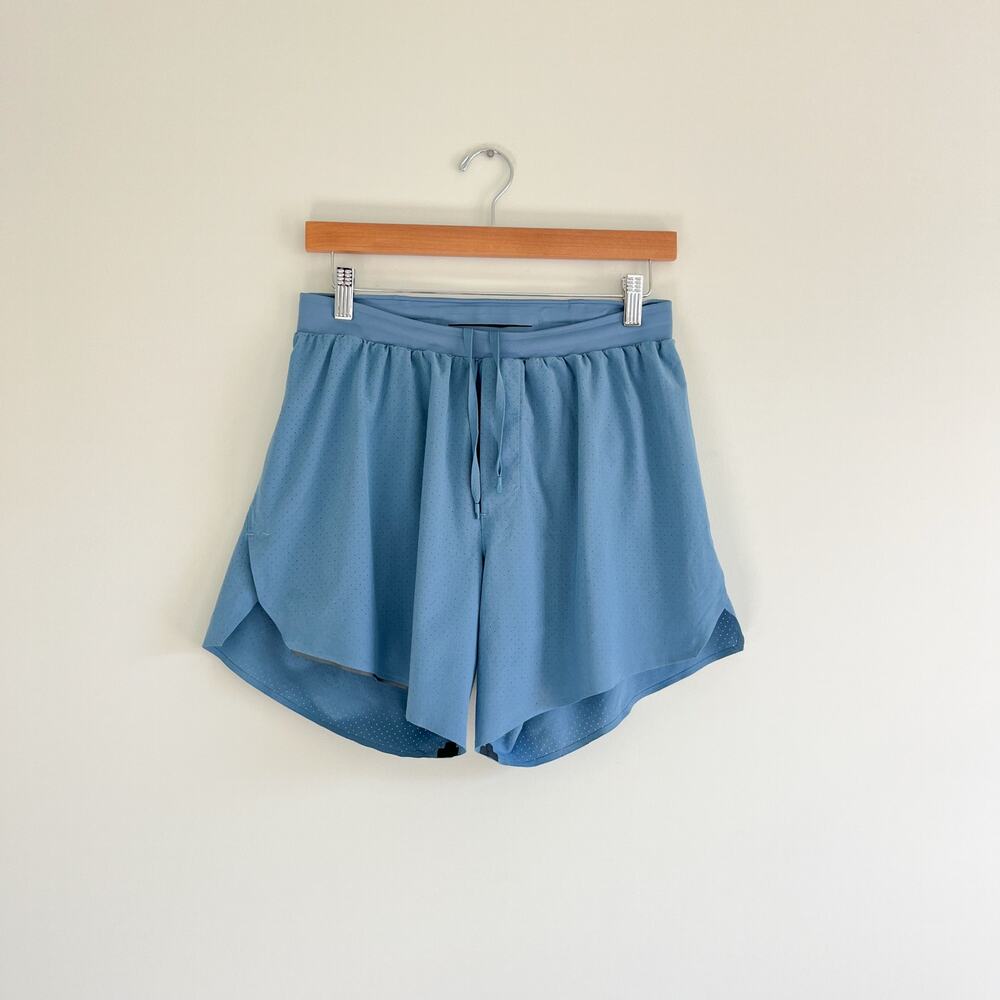 Lululemon Fast and Free Lined 6 Inch Athletic Shorts in Utility Blue Size Medium